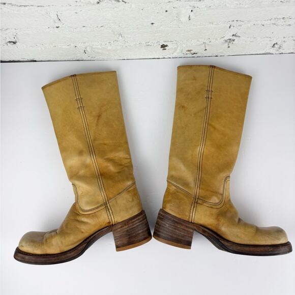 **Rare** Vintage 70’s Frye Banana Black Label Campus Boots - Picture 13 of 16